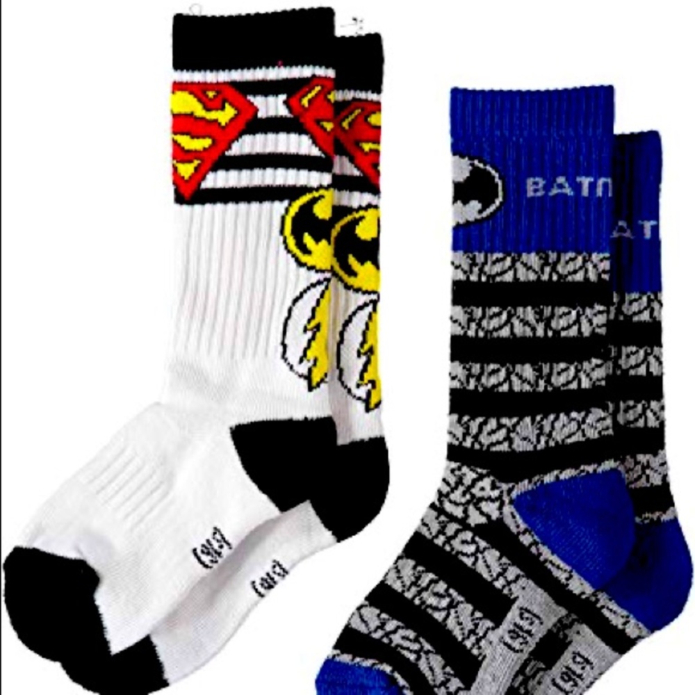Dc Comics Justice League boys Crew Socks 2 Pairs
